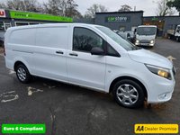 USED 2022 22 MERCEDES-BENZ VITO 2.0 114 CDI Progressive XLWB Panel van, 54,800 miles, Automatic, Cruise Control, Reverse Camera, ULEZ Euro 6 diesel. Final price plus VAT @ 20%. This 2022 Mercedes Benz Vito 114 CDI Progressive is a standout choice, boasting a single owner and a recent service completed on 28th October 2024 at 49,950 miles, ensuring it is well maintained. This L3 Euro 6 compliant model features a robust 2.0 litre diesel engine delivering 134 bhp, paired with a smooth G Tronic automatic transmission for rear wheel drive. The Progressive trim level comes equipped with the convenient Audio 30 system, offering seamless integration with Android Auto, Apple Ca