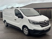 USED 2022 72 RENAULT TRAFIC 2.0 dCi Blue LL30 Business+ Panel Van 5dr Diesel Manual L2 H1 Euro 6 (s/s) (130 ps) This 2022 Renault Trafic Business+ van offers an impressive 7800 litres of cargo volume, making it an ideal choice for businesses needing substantial load space.  Powered by a 2.0 litre dCi Blue diesel engine and meeting Euro 6 emission standards, this LL30 L2 H1 model is equipped with the Business+ trim.  For enhanced driver convenience and safety, it features EASY LINK Navigation with an 8 inch touchscreen and Bluetooth connectivity, manual air conditioning.