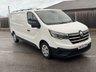 USED 2022 72 RENAULT TRAFIC 2.0 dCi Blue LL30 Business+ Panel Van 5dr Diesel Manual L2 H1 Euro 6 (s/s) (130 ps) This 2022 Renault Trafic Business+ van offers an impressive 7800 litres of cargo volume, making it an ideal choice for businesses needing substantial load space.  Powered by a 2.0 litre dCi Blue diesel engine and meeting Euro 6 emission standards, this LL30 L2 H1 model is equipped with the Business+ trim.  For enhanced driver convenience and safety, it features EASY LINK Navigation with an 8 inch touchscreen and Bluetooth connectivity, manual air conditioning.