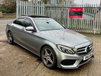 USED 2015 15 MERCEDES-BENZ C-CLASS 2.1 C220 BlueTEC AMG Line (Premium) Saloon 4dr Diesel G-Tronic+ Euro 6 (s/s) (170 ps) 