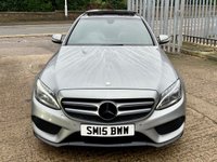 USED 2015 15 MERCEDES-BENZ C-CLASS 2.1 C220 BlueTEC AMG Line (Premium) Saloon 4dr Diesel G-Tronic+ Euro 6 (s/s) (170 ps) 