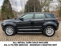 USED 2015 15 LAND ROVER RANGE ROVER EVOQUE 2.2 SD4 Pure Tech SUV 5dr Diesel Auto 4WD Euro 5 (s/s) (190 ps) A stunning 2015 Range Rover Evoque Auto finished in Santorini Black with an incredibly low 39,000 miles. Smooth to drive, comfortable, and packed with great features.  ? Heated black leather ? Sat nav & Bluetooth ? Reverse camera with front & rear sensors ? Electric power boot ? Side steps & 18" alloys  A classy, well-cared-for Evoque that looks and drives exactly as it should.