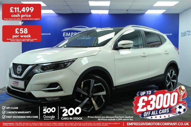 View our Nissan Qashqai 1.3 DIG-T Tekna SUV 5dr Petrol Manual Euro 6 (s/s) (140 ps)