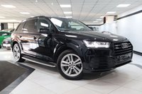 USED 2017 67 AUDI Q7 3.0 TDI V6 S line SUV 5dr Diesel Tiptronic quattro Euro 6 (s/s) (272 ps) HUD+TECH PK+V/CPIT+1FORMER+CAM