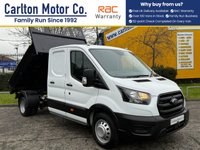 USED 2022 22 FORD TRANSIT 2.0 350 Ecoblue Leader Double Cab Tipper RWD L3 Euro 6 130bhp DCAB & TOOL STORE