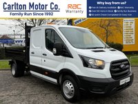 USED 2022 22 FORD TRANSIT 2.0 350 Ecoblue Leader Double Cab Tipper RWD L3 Euro 6 130bhp DCAB & TOOL STORE