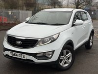 USED 2014 64 KIA SPORTAGE 1.7 CRDi EcoDynamics 1 SUV 5dr Diesel Manual 2WD Euro 5 (s/s) (114 bhp) 