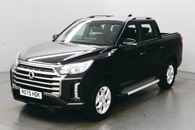2025 75 KGM MUSSO 2.2D Rebel 4WD 202 BHP Double Cab Pickup Euro 6 ULEZ Free 5-Year or 100,000 Mile Warranty | Rear-view camera | Luxury TPU leather seats | 12.3&rdquo; HD screen