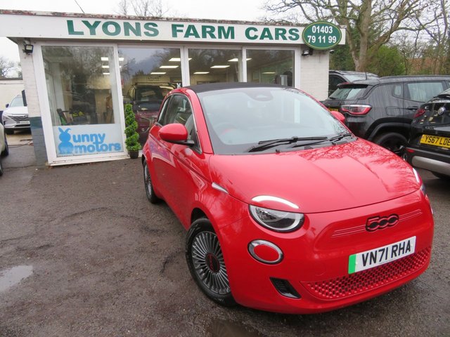 2021 71 Fiat 500e C 42kWh RED Convertible 2dr Electric Automatic (118 ps)
