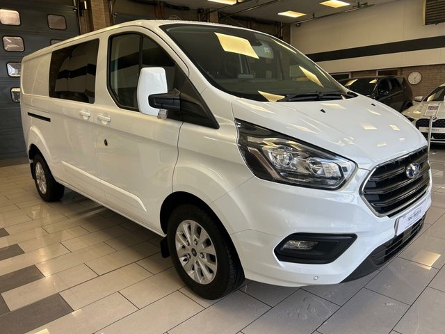 View our Ford Transit Custom 2.0 300 EcoBlue Limited Crew Van Double Cab 5dr Diesel Manual L2 H1 Euro 6 (s/s) (130 ps)
