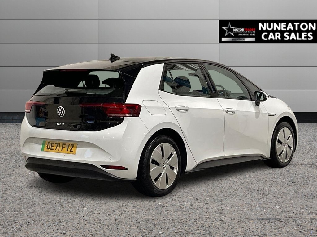 USED 2021 71 VOLKSWAGEN ID.3 Pro Performance 58kWh Life Hatchback 5dr Electric Auto (204 ps) FULL DEALER HISTORY - LOW MILES