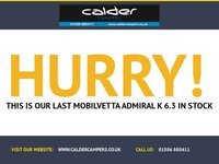 USED 2026 MOBILVETTA ADMIRAL K 6.3 MOBILVETTA  ADMIRAL K6.3 #1234 SPACIOUS MULIT BED CONFIG.