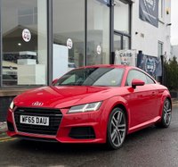 USED 2015 65 AUDI TT 2.0 TFSI S line Coupe 3dr Petrol S Tronic quattro Euro 6 (s/s) (230 ps) THIS CAR COMES WITH 6 MONTHS WARRANTY ,BREAKDOWN COVER & RECOVERY + FRONT AND REAR PARKING SENSORS +  FRONT HEATED SEATS +  BLUETOOTH CONNECTION +  CRUISE CONTROL +  DAB RADIO +  CLIMATE CONTROL +  BANG & OLUFSEN SOUND SYSTEM +  TRACTION CONTROL +  QUATTRO ALL WHEEL DRIVE +  KEYLESS START +  SAT NAVIGATION +  DAY TIME RUNNING LIGHTS +  USB CONNECTION +  PRIVACY GLASS +  PADDLE SHIFTERS +  SMART ENTRY +  CENTRAL LOCKING +  ALL DIGITAL CLUSTER +  TEECHNOLOGY PACKAGE W/ AUDI CONNECT +  AUDI PHONE B
