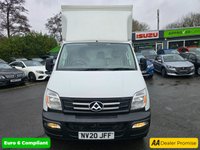 USED 2020 20 LDV V80 2.5 Eco-D LWB Luton with tail lift, 52,700 miles, 1 owner, Euro 6 diesel, 6 Speed Manual, A/C, Bluetooth, ULEZ compliant. Plus VAT @ 20%! This 2020 LDV V80 boasts a full service history, with its last service completed on 25th October 2025 at 52,601 miles, offering excellent provenance. This 2.5 Eco-D LWB Euro 5 derivative is powered by a 2.5 litre diesel engine producing 134 bhp. It comes equipped with front air conditioning and an FM-AM-MP3 player with Bluetooth connectivity. A 12 month MOT will be provided on purchase, and the vehicle is covered by a 3 month warranty.  The 2.5 Eco-D engine in this LDV V80 provides a strong perf