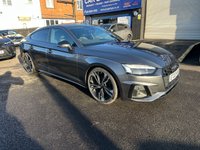 USED 2022 22 AUDI A5 2.0 TFSI 35 Black Edition Sportback 5dr Petrol S Tronic Euro 6 (s/s) (150 ps) ** RAC BUYSURE INSPECTED **