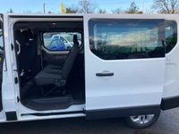 USED 2020 70 RENAULT TRAFIC 2.0 dCi ENERGY 30 Sport Nav LWB 9-seat Double Cab, 69,000 miles, 1 owner, Euro 6, Air Conditioning, Cruise, Touchscreen, rear sensors. NO VAT! This 2020 Renault Trafic Sport Nav is a rare find, having had only one owner since new. This nine seater panel van is powered by a 2.0L Diesel engine and meets Euro 6 emission standards. It comes with a 3 month warranty for your peace of mind, and a 12 month MOT will be provided upon purchase, ensuring its roadworthiness. Notable features include rear parking sensors with parking assistance, the MediaNav Evolution 7in touchscreen multimedia system with Bluetooth connectivity, and manual air cond