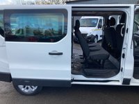 USED 2020 70 RENAULT TRAFIC 2.0 dCi ENERGY 30 Sport Nav LWB 9-seat Double Cab, 69,000 miles, 1 owner, Euro 6, Air Conditioning, Cruise, Touchscreen, rear sensors. NO VAT! This 2020 Renault Trafic Sport Nav is a rare find, having had only one owner since new. This nine seater panel van is powered by a 2.0L Diesel engine and meets Euro 6 emission standards. It comes with a 3 month warranty for your peace of mind, and a 12 month MOT will be provided upon purchase, ensuring its roadworthiness. Notable features include rear parking sensors with parking assistance, the MediaNav Evolution 7in touchscreen multimedia system with Bluetooth connectivity, and manual air cond