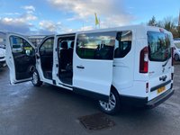 USED 2020 70 RENAULT TRAFIC 2.0 dCi ENERGY 30 Sport Nav LWB 9-seat Double Cab, 69,000 miles, 1 owner, Euro 6, Air Conditioning, Cruise, Touchscreen, rear sensors. NO VAT! This 2020 Renault Trafic Sport Nav is a rare find, having had only one owner since new. This nine seater panel van is powered by a 2.0L Diesel engine and meets Euro 6 emission standards. It comes with a 3 month warranty for your peace of mind, and a 12 month MOT will be provided upon purchase, ensuring its roadworthiness. Notable features include rear parking sensors with parking assistance, the MediaNav Evolution 7in touchscreen multimedia system with Bluetooth connectivity, and manual air cond