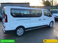 USED 2020 70 RENAULT TRAFIC 2.0 dCi ENERGY 30 Sport Nav LWB 9-seat Double Cab, 69,000 miles, 1 owner, Euro 6, Air Conditioning, Cruise, Touchscreen, rear sensors. NO VAT! This 2020 Renault Trafic Sport Nav is a rare find, having had only one owner since new. This nine seater panel van is powered by a 2.0L Diesel engine and meets Euro 6 emission standards. It comes with a 3 month warranty for your peace of mind, and a 12 month MOT will be provided upon purchase, ensuring its roadworthiness. Notable features include rear parking sensors with parking assistance, the MediaNav Evolution 7in touchscreen multimedia system with Bluetooth connectivity, and manual air cond