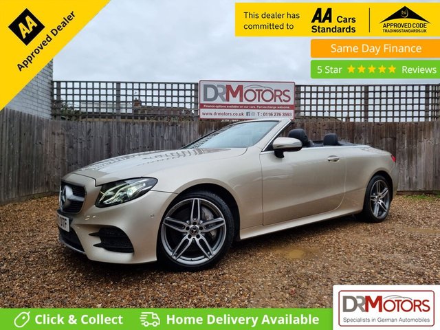 2017 MERCEDES-BENZ E-CLASS 3.0 E400 V6 AMG Line (Premium) Cabriolet 2dr Petrol G-Tronic+ 4MATIC Euro 6 (s/s) (333 ps)