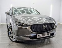 USED 2020 70 MAZDA CX-30 2.0 SKYACTIV-X MHEV GT Sport Tech SUV 5dr Petrol Manual Euro 6 (s/s) (180 ps) 18'' ALLOY WHEELS , REAR PARKING SENSORS  , 360 CAM VIEW , SERVICE HISTORY , SAT NAV , BLUETOOTH CONNECTIVITY AND STREAMING , PAN ROOF  , HEATED LEATHER SEATS
