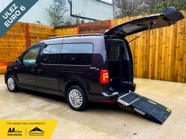 View our Volkswagen Caddy Maxi Life 5 Seat Auto Wheelchair Accessible Disabled Access Vehicle WAV
