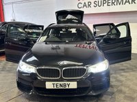 USED 2019 19 BMW 5 SERIES 2.0 520d M Sport Touring 5dr Diesel Auto xDrive Euro 6 (s/s) (190 ps) REV CAMERA+AMB LIGHT+DIGI DASH