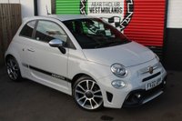 USED 2022 22 ABARTH 595 1.4 T-Jet Turismo Hatchback 3dr Petrol Manual Euro 6 (165 bhp) COMPOVOLO GREY--ABARTH BLACK DIAMOND STITCHED LEATHER