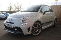 USED 2022 22 ABARTH 595 1.4 T-Jet Turismo Hatchback 3dr Petrol Manual Euro 6 (165 bhp) COMPOVOLO GREY--ABARTH BLACK DIAMOND STITCHED LEATHER