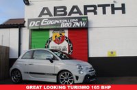 USED 2022 22 ABARTH 595 1.4 T-Jet Turismo Hatchback 3dr Petrol Manual Euro 6 (165 bhp) COMPOVOLO GREY--ABARTH BLACK DIAMOND STITCHED LEATHER