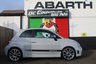 USED 2022 22 ABARTH 595 1.4 T-Jet Turismo Hatchback 3dr Petrol Manual Euro 6 (165 bhp) COMPOVOLO GREY--ABARTH BLACK DIAMOND STITCHED LEATHER