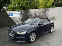 USED 2016 66 AUDI A3 CABRIOLET 2.0 TFSI S line Convertible 2dr Petrol S Tronic quattro Euro 6 (s/s) (190 ps) &pound;200 TO SECURE - DELIVERY AVAILABLE