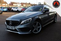 USED 2017 67 MERCEDES-BENZ C-CLASS 2.1 C250d AMG Line (Premium Plus) Coupe 2dr Diesel G-Tronic+ 4MATIC Euro 6 (s/s) (204 ps) - EURO 6 - ULEZ, SAT NAV, HTD/LEATHER, PAN ROOF, R/CAMERA, LEDS, P/SENSORS, 18" ALLOYS, CRUISE, BLUETOOTH, DAB & BURMESTER S/S