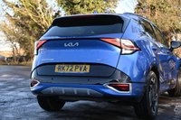 USED 2022 72 KIA SPORTAGE 1.6 T-GDi GT-Line SUV 5dr Petrol Manual Euro 6 (s/s) (148 bhp) BLUE FLAME METALLIC PAINTWORK + APPLE CARPLAY + ANDROID AUTO