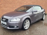 USED 2012 12 AUDI A3 CABRIOLET 1.2 TFSI S line Convertible 2dr Petrol Manual Euro 5 (s/s) (105 ps) 