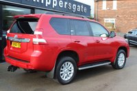 PRE-OWNED 2016 66 TOYOTA LAND CRUISER 2.8D Icon SUV 5dr Diesel Auto 4WD Euro 6 (7 Seats) (177 ps) Vermilon Red Metallic (&pound;700 option), Full Black Leather Interior, 7 Seats, 18" Alloy Wheels, Heated Seats, Electric Adjustable Seats, Bluetooth Phone and Music Streaming, Satellite Navigation, LED Headlights, JBL Premium Sound System, Fold Flat 3rd Row Seats, Privacy Glass, Front and Rear Parking Sensors, Rear View Camera, Front Armrest Fridge, Hill Start Assist Control, 7in High Resolution Touch Screen, Triple Zone Climate Control, Cruise Control, DAB Radio, Downhill Assist Control, Electric Fo