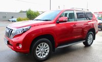 PRE-OWNED 2016 66 TOYOTA LAND CRUISER 2.8D Icon SUV 5dr Diesel Auto 4WD Euro 6 (7 Seats) (177 ps) Vermilon Red Metallic (&pound;700 option), Full Black Leather Interior, 7 Seats, 18" Alloy Wheels, Heated Seats, Electric Adjustable Seats, Bluetooth Phone and Music Streaming, Satellite Navigation, LED Headlights, JBL Premium Sound System, Fold Flat 3rd Row Seats, Privacy Glass, Front and Rear Parking Sensors, Rear View Camera, Front Armrest Fridge, Hill Start Assist Control, 7in High Resolution Touch Screen, Triple Zone Climate Control, Cruise Control, DAB Radio, Downhill Assist Control, Electric Fo