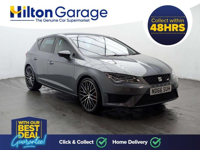 USED 2016 66 SEAT LEON 2.0 TSI Cupra 290 Black Hatchback 5dr Petrol Manual Euro 6 (s/s) (290 ps) PARKING SENSORS +ELECTRIC DOOR MIRR CLICK & COLLECT/HOME DELIVERY