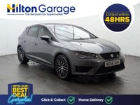 USED 2016 66 SEAT LEON 2.0 TSI Cupra 290 Black Hatchback 5dr Petrol Manual Euro 6 (s/s) (290 ps) PARKING SENSORS +ELECTRIC DOOR MIRR CLICK & COLLECT/HOME DELIVERY