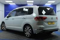 USED 2018 18 VOLKSWAGEN TOURAN 2.0 TDI R-Line MPV 5dr Diesel DSG Euro 6 (s/s) (190 ps) STUNNING WHITE SILVER !! 7 SEATER  !!