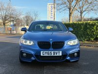 USED 2015 65 BMW 2 SERIES 2.0 218d M Sport Coupe 2dr Diesel Auto Euro 6 (s/s) (150 ps) ULEZ+SH+LTHR+NAV+HTDS+BT+PS