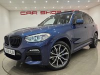 USED 2018 68 BMW X3 2.0 20d M Sport SUV 5dr Diesel Auto xDrive Euro 6 (s/s) (190 ps) 