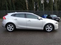 USED 2013 63 VOLVO V40 1.6 D2 SE 5d 115 S/S &pound;20 ROAD TAX (88 G/KM), GOOD SERVICE HISTORY, FULL BLACK LEATHER INTERIOR, REAR PARK ASSIST, CRUISE CONTROL & SPEED LIMITER, DAB RADIO, BLUETOOTH, POWER FOLDING MIRRORS, AUTOMATIC HEADLIGHTS, CLIMATE CONTROL A/C, MANUAL 6 SPEED, FRONT FOG LIGHTS, 5 SPOKE ALLOYS, SPACE SAVER SPARE, ISO FIX, ELECTRIC WINDOWS, LEATHER MFSW, TRIP COMPUTER WITH DIGITAL SPEEDO, TYRE PRESSSURE MONITOR, HEADLAMP WASHERS, ILLUMINATING VANITY MIRRORS, HEATED REAR WINDSCREEN, USB PORT, CD PLAYER, FRONT & REAR ARM RESTS