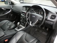 USED 2013 63 VOLVO V40 1.6 D2 SE 5d 115 S/S &pound;20 ROAD TAX (88 G/KM), GOOD SERVICE HISTORY, FULL BLACK LEATHER INTERIOR, REAR PARK ASSIST, CRUISE CONTROL & SPEED LIMITER, DAB RADIO, BLUETOOTH, POWER FOLDING MIRRORS, AUTOMATIC HEADLIGHTS, CLIMATE CONTROL A/C, MANUAL 6 SPEED, FRONT FOG LIGHTS, 5 SPOKE ALLOYS, SPACE SAVER SPARE, ISO FIX, ELECTRIC WINDOWS, LEATHER MFSW, TRIP COMPUTER WITH DIGITAL SPEEDO, TYRE PRESSSURE MONITOR, HEADLAMP WASHERS, ILLUMINATING VANITY MIRRORS, HEATED REAR WINDSCREEN, USB PORT, CD PLAYER, FRONT & REAR ARM RESTS