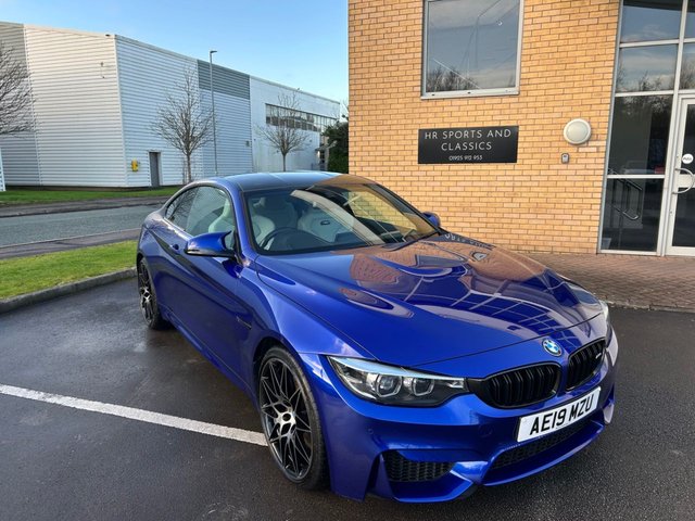 2019 19 BMW M4 3.0 BiTurbo GPF Competition Coupe 2dr Petrol DCT Euro 6 (s/s) (450 ps)-Factory Extras Worth &pound;3,130-1 Owner From New-Full Bmw Service History-Finished In San Marino Blue.Silverstone Extended Merino Leather Upholstery-Hud-Carbon Fibre Interior Trim-Full Description To Follow.
