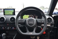 USED 2019 19 AUDI S3 2.0 TFSI Black Edition Sportback 5dr Petrol S Tronic quattro Euro 6 (s/s) (300 ps) 19" ALLOYS / TECH PACK / FSH