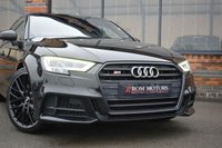 USED 2019 19 AUDI S3 2.0 TFSI Black Edition Sportback 5dr Petrol S Tronic quattro Euro 6 (s/s) (300 ps) 19" ALLOYS / TECH PACK / FSH
