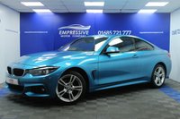 USED 2018 18 BMW 4 SERIES 2.0 420i M Sport Coupe 2dr Petrol Auto xDrive Euro 6 (s/s) (184 ps) STUNNING SNAPPER ROCKS BLUE !!