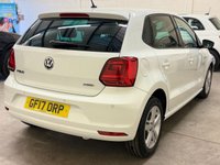 USED 2017 17 VOLKSWAGEN POLO 1.0 BlueMotion Tech Match Edition Apple Car Play 5 Door Petrol Manual Euro 6 (s/s) (60 ps) 8 SERVICES INCLUDING BELT