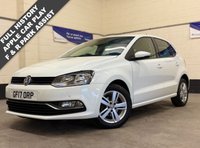 USED 2017 17 VOLKSWAGEN POLO 1.0 BlueMotion Tech Match Edition Apple Car Play 5 Door Petrol Manual Euro 6 (s/s) (60 ps) 8 SERVICES INCLUDING BELT